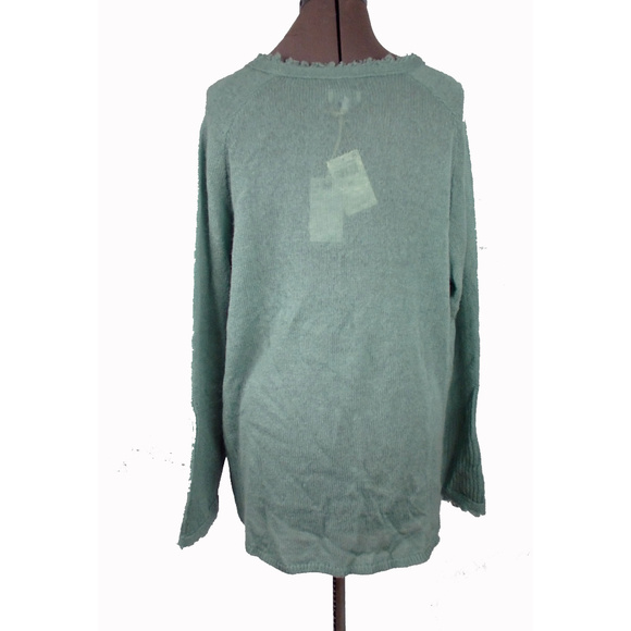 NWT Lucky Brand Wool Blend Seafoam Sweater - Picture 3 of 6
